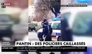 Pantin - Regardez les images très violentes d'une patrouille de police attaquée à coups de pierre dimanche à Paris lors d'une intervention