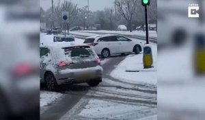 Conduire sur la neige n'est pas donné à tout le monde