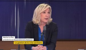 Vaccin anti-Covid de Sanofi, Génération identitaire, présidentielle 2022... Le "8h30 franceinfo" de Marine Le Pen