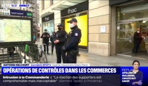 Paris: des opérations de contrôles dans les commerces qui restent ouverts