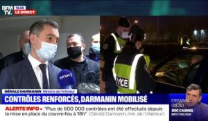 Gérald Darmanin: "La contrepartie du fait de ne pas faire de confinement est la demande du Premier ministre de pouvoir être très stricts sur les règles" du couvre-feu