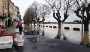 Inondations en Gironde : crue de la Garonne, après la tempête Justine