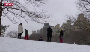 Puissante tempête de neige à New-York