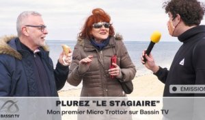 Plurez Le Stagiaire : "Mon premier micro-trottoir" sur Bassin TV