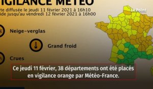 Neige, grand froid et crues : 38 départements en vigilance orange