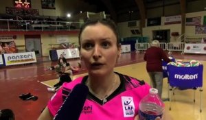Pauline Martin après la défaite d'Istres Provence Volley à Saint-Raphaël