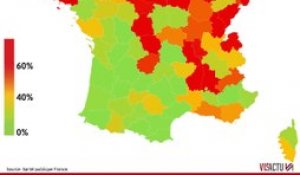 Vidéo : de la 1ere à la 2e vague : les taux d'occupation des lits en réanimation dans les départements