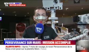 Philippe Caïs explique que le "premier microphone scientifique" a été envoyé sur Mars avec Perseverance