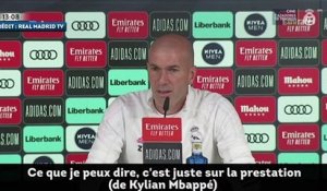 Real Madrid : Zinedine Zidane apprécie Kylian Mbappé