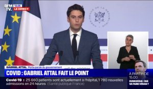 Gabriel Attal: 'Le nombre de contaminations et le taux d'incidence repartent  la hausse"