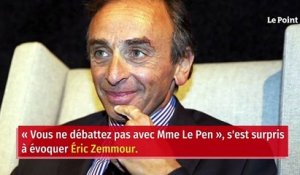 « Vous ne débattez pas avec madame Le Pen » : le débat Zemmour-Darmanin fait pschitt