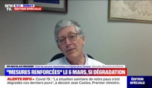 Pr Bruder sur l'hôpital: "On est sous tension surtout à cause des patients non-Covid, parce qu'on a pris beaucoup de retard"