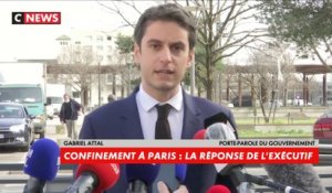 Gabriel Attal : «Hier la mairie de Paris exigeait un reconfinement strict de la capitale et aujourd’hui il me semble qu’il n’en est plus question (...) Je ne suis pas là pour faire la leçon»