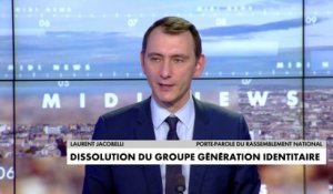 Dissolution de Génération identitaire : «C’est très grave pour la démocratie», déclare Laurent Jacobelli