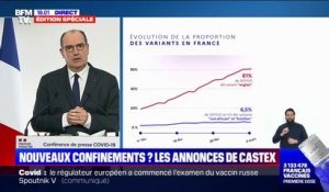 Jean Castex: le variant anglais représente maintenant "plus de 60% des contaminations" en France