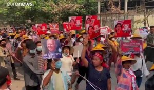 La mobilisation contre les putschistes ne faiblit pas en Birmanie