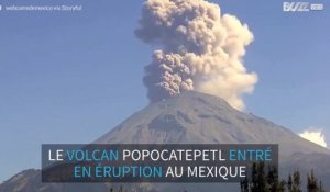Le Popocatepetl mexicain entre en éruption