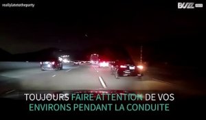 Il évite un accident de justesse !