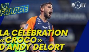 Foot : La célébration "croco" d'Andy Delort