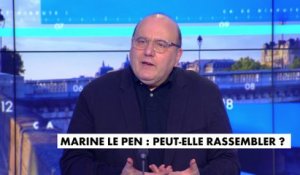 Julien Dray sur Marine Le Pen : "Son recentrage fait qu'elle reprend le vocabulaire d'Emmanuel Macron, le 'en même temps' (...) Si le recentrage conduit à faire la même chose..."