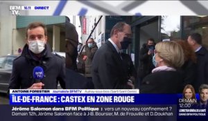 Le Premier ministre Jean Castex visite un centre de réanimation à Aulnay-sous-bois, en Seine-Saint-Denis