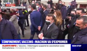 Emmanuel Macron en déplacement à Montauban: "Plus on aura vacciné, plus on pourra rouvrir"