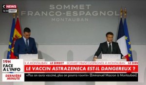 Après l'Allemagne, Emmanuel Macron annonce que la France suspend à son tour "par précaution" la vaccination avec AstraZeneca jusqu'à demain, en attendant l'avis de l'Agence européenne des médicaments