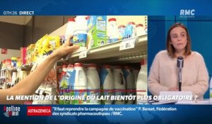 Dupin Quotidien : La mention de l'origine du lait bientôt plus obligatoire ? - 16/03