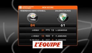 Le résumé de Fenerbahce - Zalgiris Kaunas - Basket - Euroligue (H)