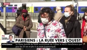 Coronavirus - Reportage à La Baule où des centaines de parisiens viennent se réfugier depuis hier pour fuit le confinement de la capitale