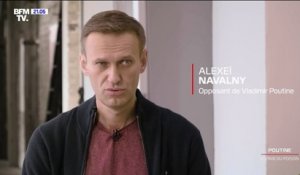 "Je vois un steward et je lui dis: 'on m'a empoisonné, je vais mourir'": l'opposant russe Alexei Navalny témoigne