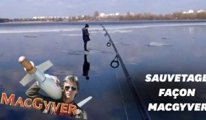 Ce sauvetage à la canne à pêche est digne de MacGyver