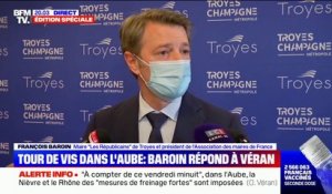 Troyes: François Baroin "demande à l'État d'accélérer" la vaccination