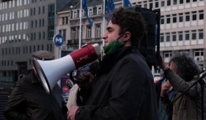 Manifestation de «Rise for climate» devat la commission européenne