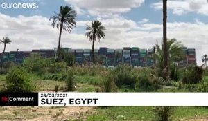 Le Canal de Suez toujours bloqué