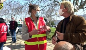 Reportage - La CGT ouvre un bureau d'embauche temporaire au CHU