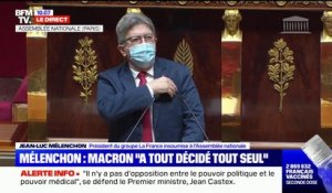 Jean-Luc Mélenchon (LFI) réagit aux nouvelles annonces du gouvernement: "Nous allons pratiquer un boycott d'exaspération"