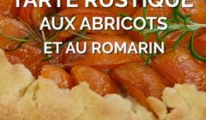 Tarte rustique aux abricots et au romarin