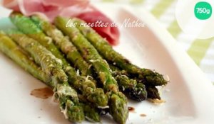 Asperges vertes grillées au parmesan