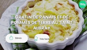 Gratin de panais et de pommes de terre au Saint Albray