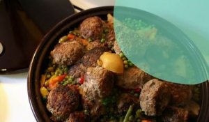 Tajine de légumes et boulettes Keftas