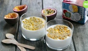 Panna cotta à la crème de coco et fruit de la passion