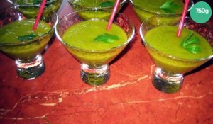 Gaspacho de melon-concombre-basilic