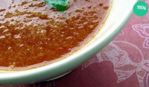 Soupe glacée à la pastèque et au melon