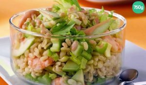 Salade de blé aux crevettes