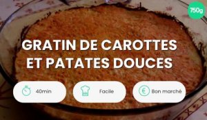 Gratin de carottes et patates douces