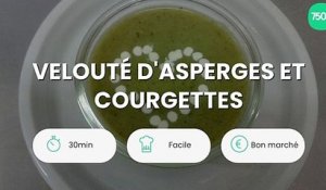 Velouté d'asperges et courgettes