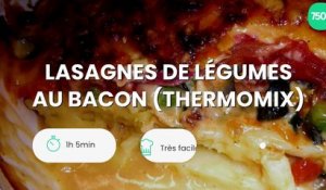 Lasagnes de légumes au bacon (Thermomix)