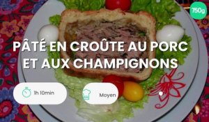 Pâté en croûte au porc et aux champignons