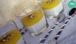 Pannacotta vanille et son coulis d'abricot